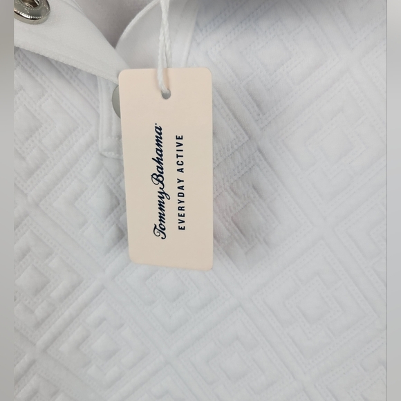 Tommy Bahama |‎ Quilted Mock Neck Sweatshirt Sz L White Everyday Active - Picture 6 of 10